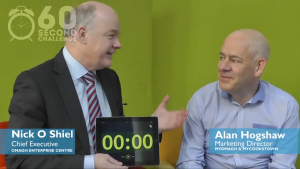 Nick O Shiel from Omagh Enterprise and Alan Hogshaw from MyOmagh & MyCookstown - 60 second challenge